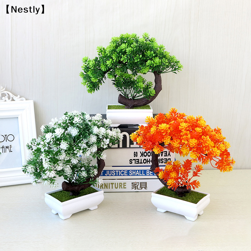 Plant Pot Small Desk - Simulation Fake Potted Bonsai Tree Artificial