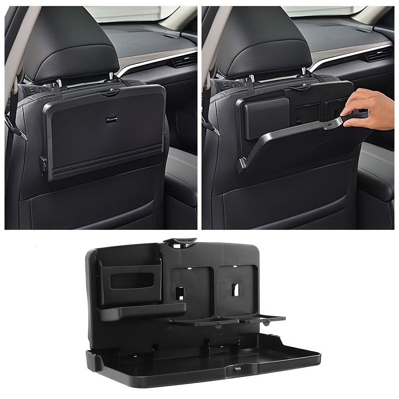 Dual Phone Holder - Foldable Tray, Dual Cup Holders, Phone