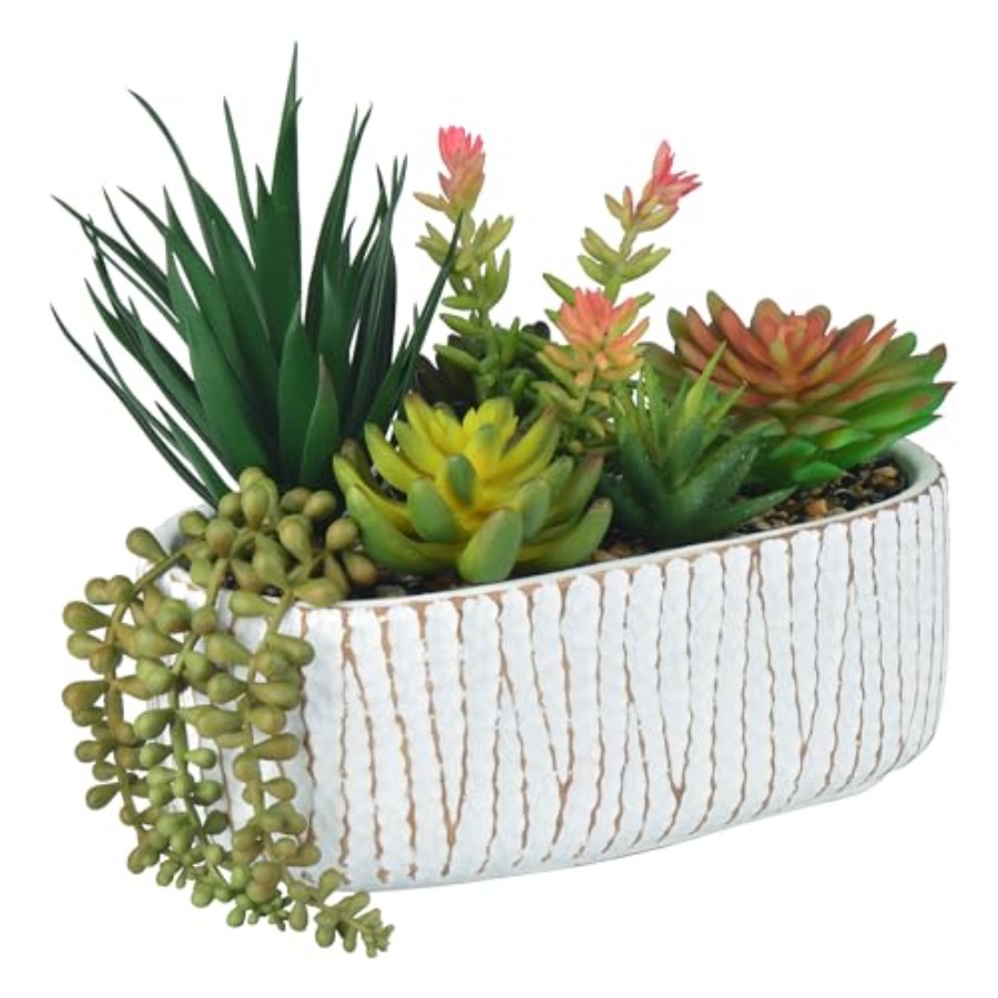 Plant Pot Small Desk - Fake House Plants Artificial - 8.7