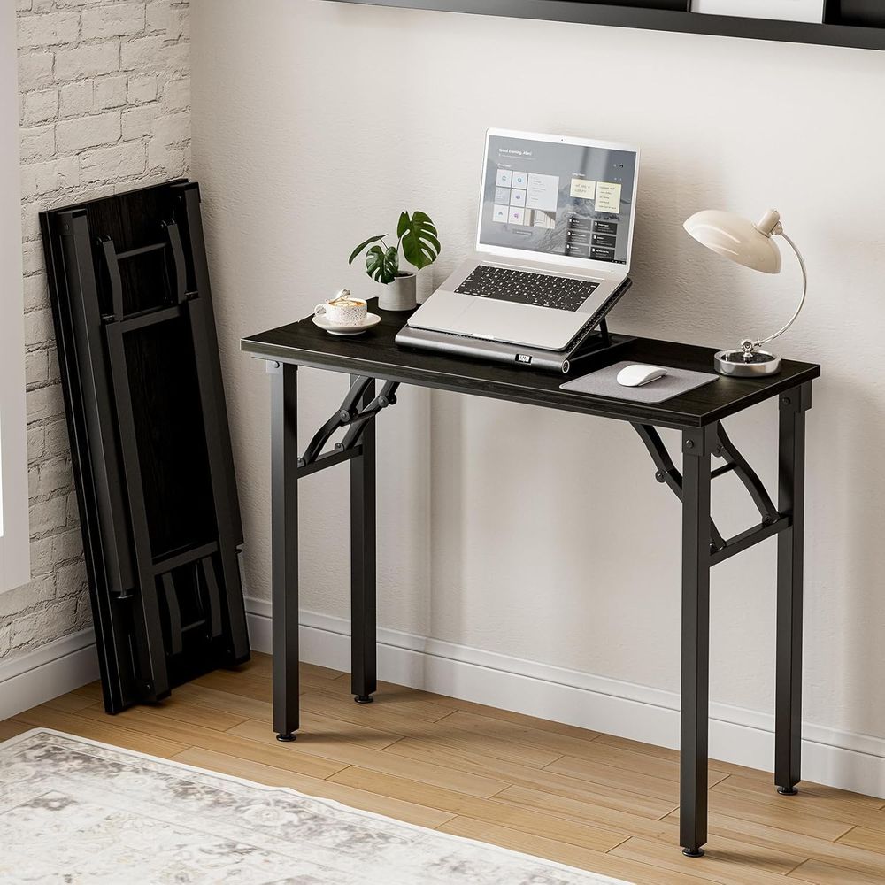 Desk Setup With Laptop - Small olding Computer Desk – Portable
