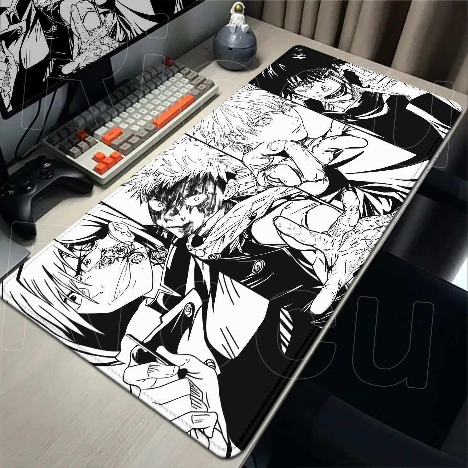 Desk Setup Black - HD 60x30CM Black Anime Jujutsu Kaisen