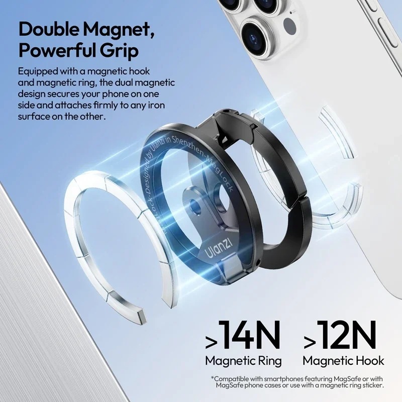 Original Ulanzi MA02 MagLock D - مراجعة Dual Phone Holder وسعره
