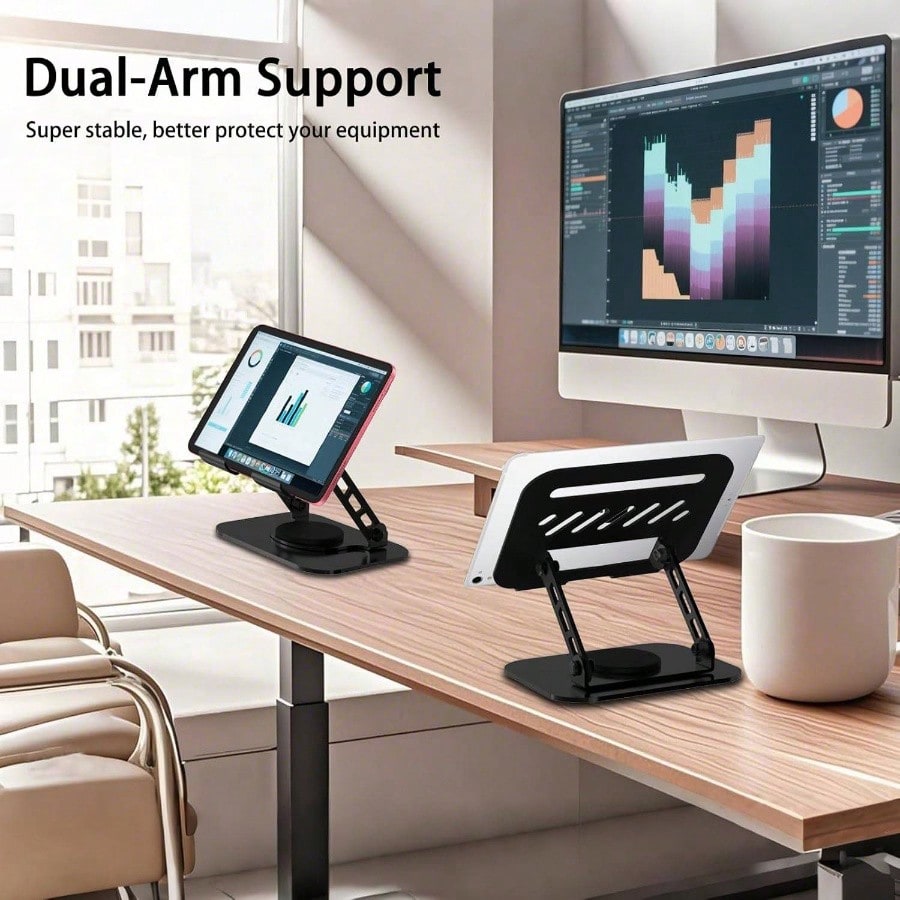 Black Phone Holders Tablet Sta - مراجعة Dual Phone Holder وسعره