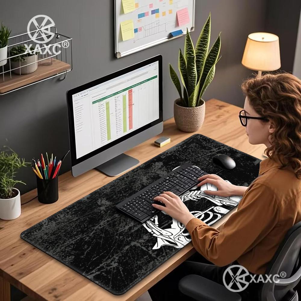 Skull Mouse Pad Dark Ink Desk  - مراجعة Desk Setup Dark وسعره