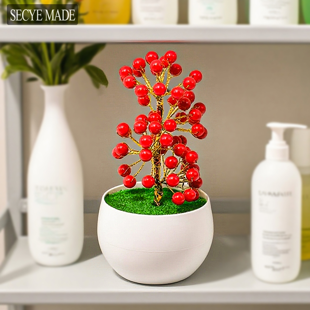 Red Money Fruit Light Luxury B - مراجعة Plant Pot Small Desk وسعره