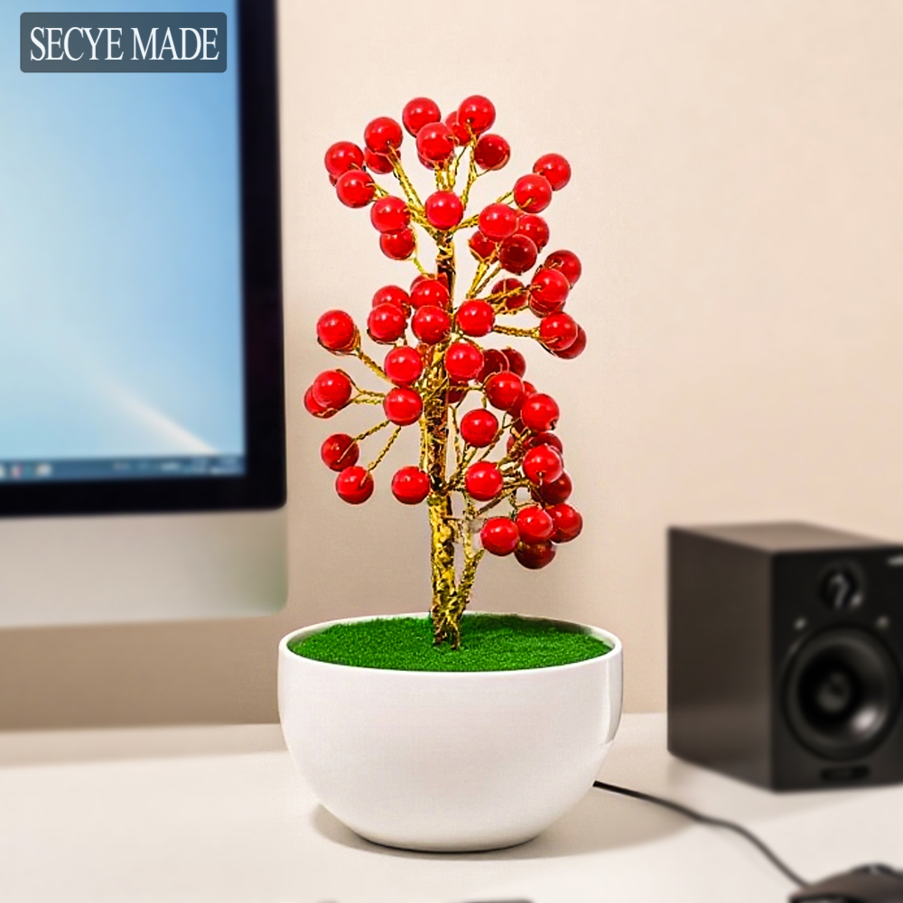 Red Money Fruit Light Luxury B - مراجعة Plant Pot Small Desk وسعره