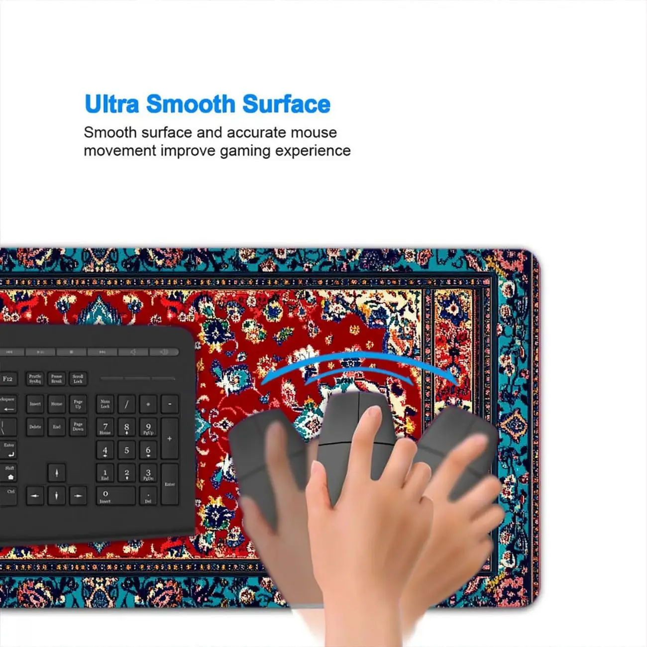 Stylish Ornate Persian Floral  - مراجعة Desk Setup With Laptop وسعره