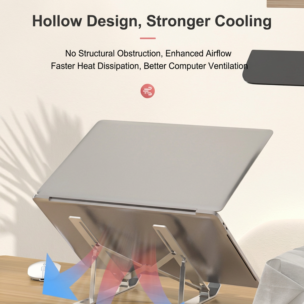 Adjustable Laptop Stand, Folda - مراجعة Desk Setup Macbook وسعره