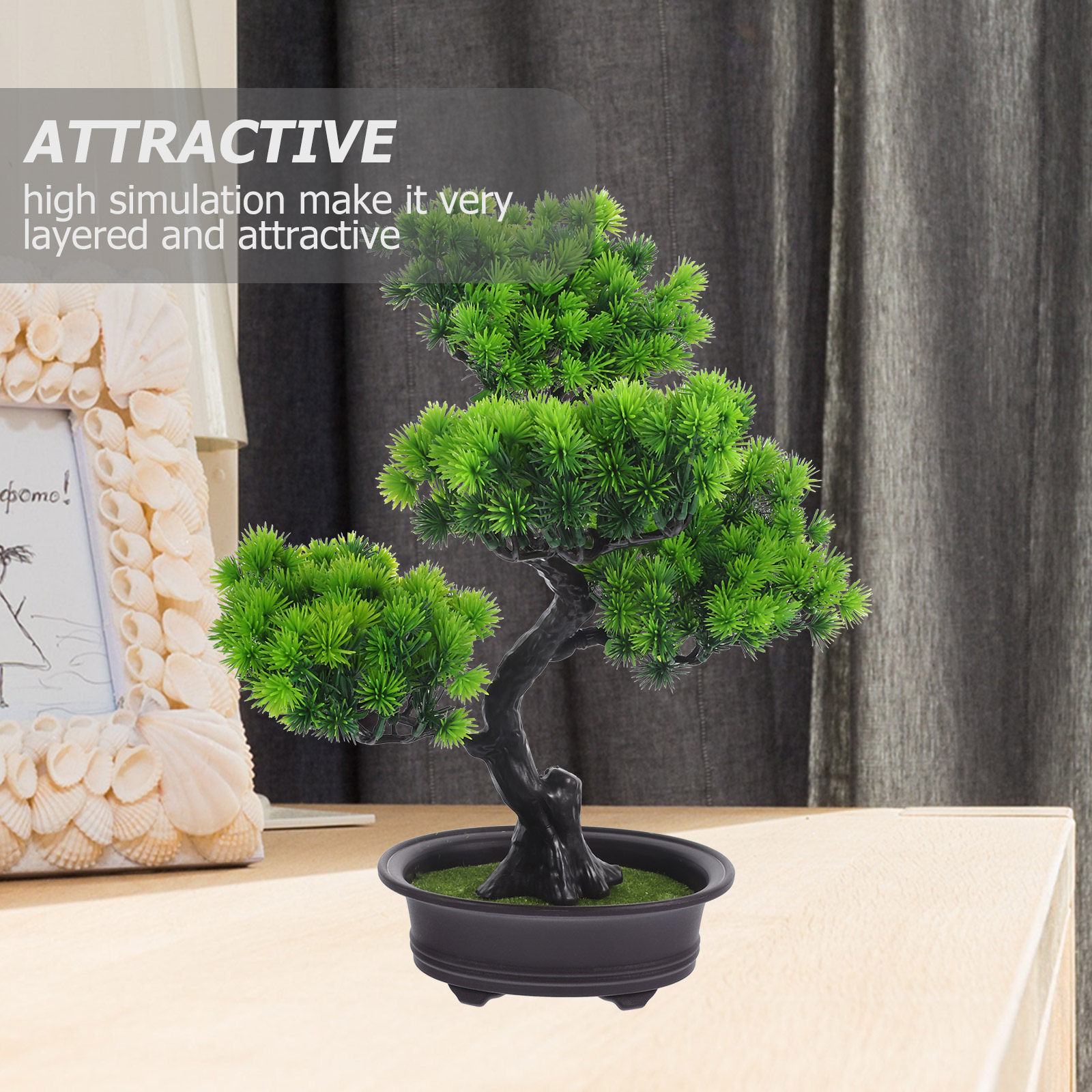 Artificial Pine Bonsai Fake Po - مراجعة Plant Pot Small Desk وسعره