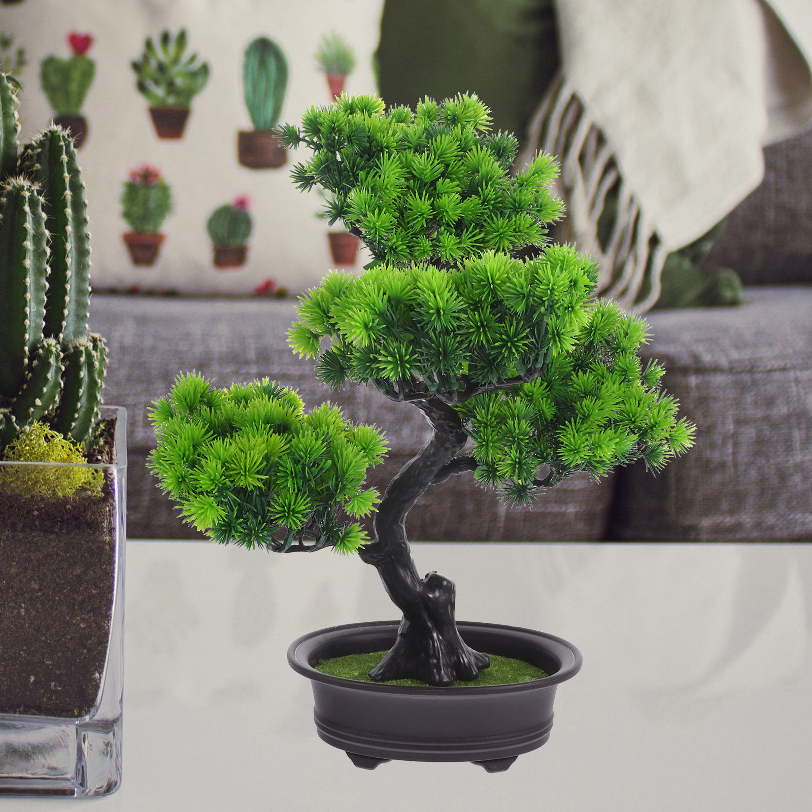 Artificial Pine Bonsai Fake Po - مراجعة Plant Pot Small Desk وسعره