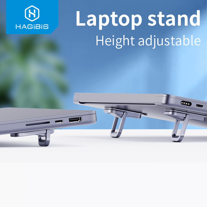 Hagibis Foldable Laptop Stand  - مراجعة Desk Setup Macbook وسعره