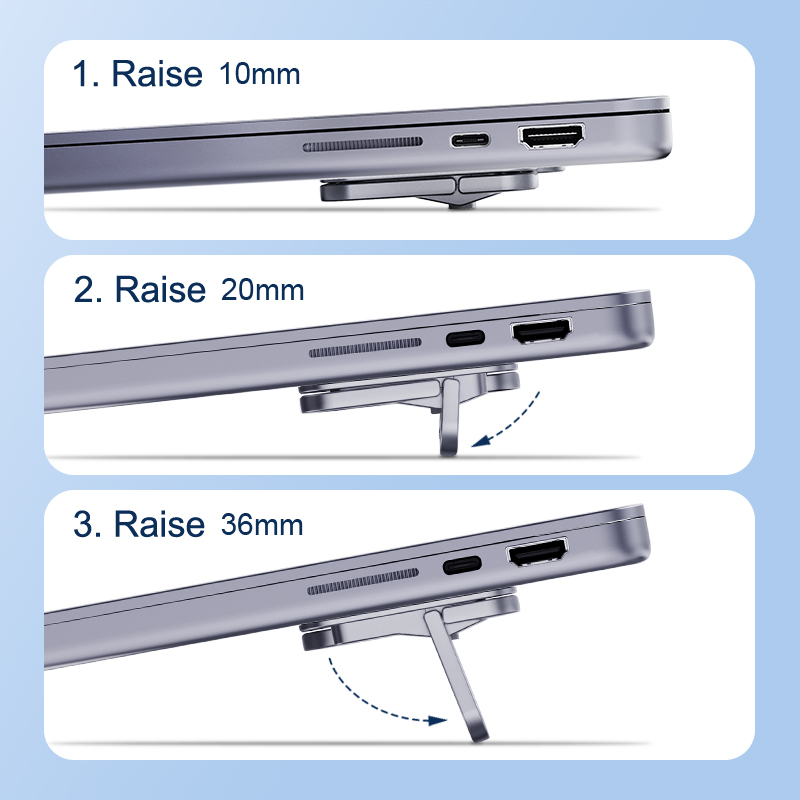Hagibis Foldable Laptop Stand  - مراجعة Desk Setup Macbook وسعره