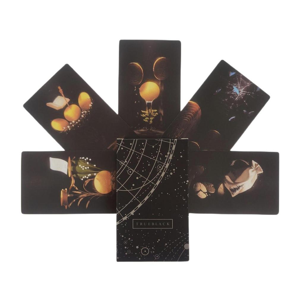 True Black Tarot Cards 78 Card - مراجعة Desk Setup Black وسعره
