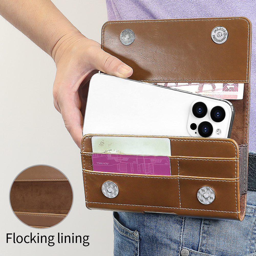 Universal Horizontal PU Leathe - مراجعة Dual Phone Holder وسعره