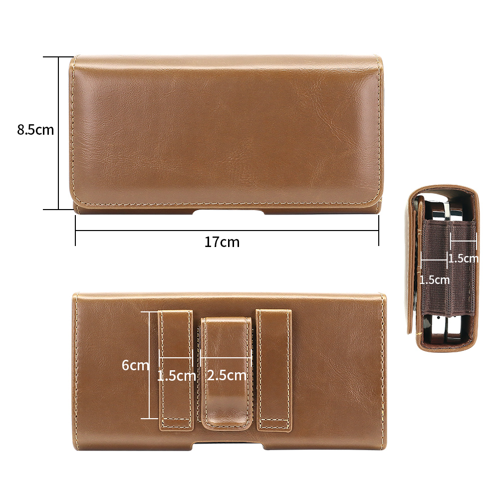 Universal Horizontal PU Leathe - مراجعة Dual Phone Holder وسعره