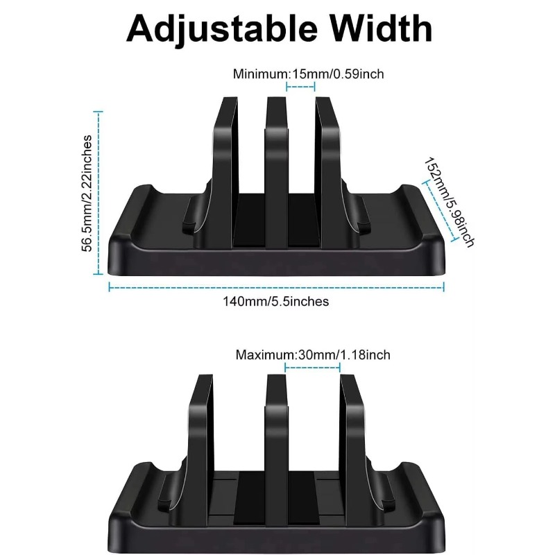 Vertical Laptop Stand for Desk - مراجعة Desk Setup Macbook وسعره