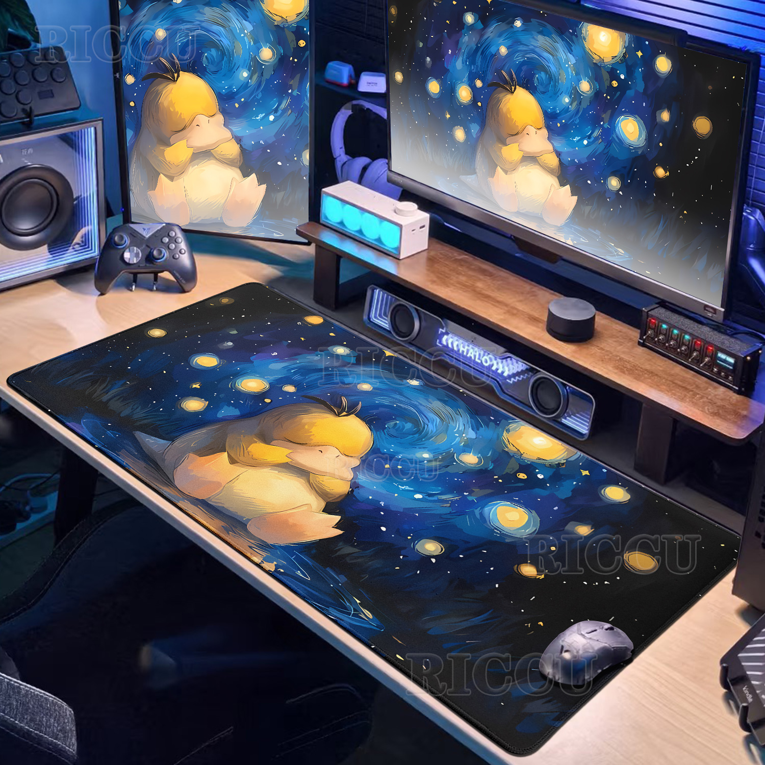 Cartoon Pokémon Mouse Pad Non- - مراجعة Desk Setup With Laptop وسعره