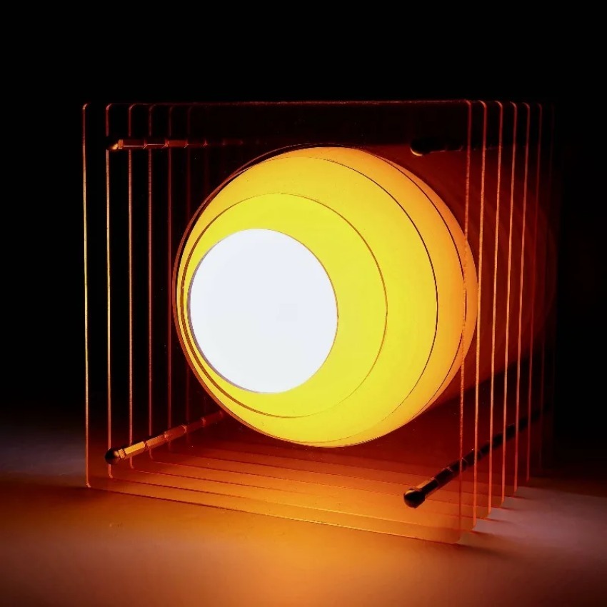 DIY Acrylic Thousand Layer Lam - مراجعة Desk Setup Lamp وسعره