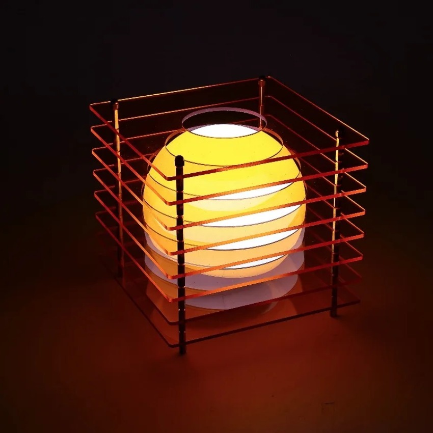DIY Acrylic Thousand Layer Lam - مراجعة Desk Setup Lamp وسعره
