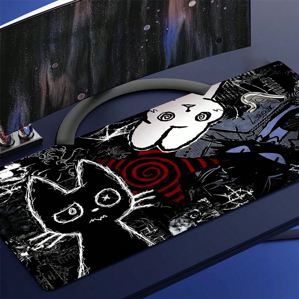 Dark Punk Anime Mouse Pad XL C - مراجعة Desk Setup Dark وسعره