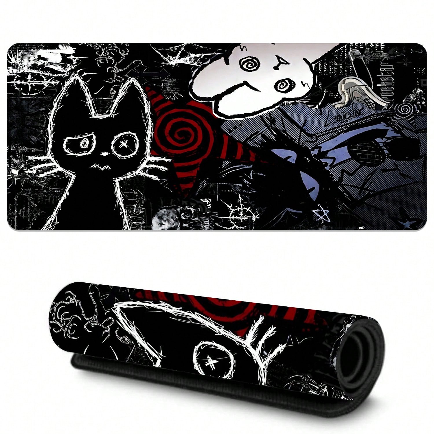 Dark Punk Anime Mouse Pad XL C - مراجعة Desk Setup Dark وسعره