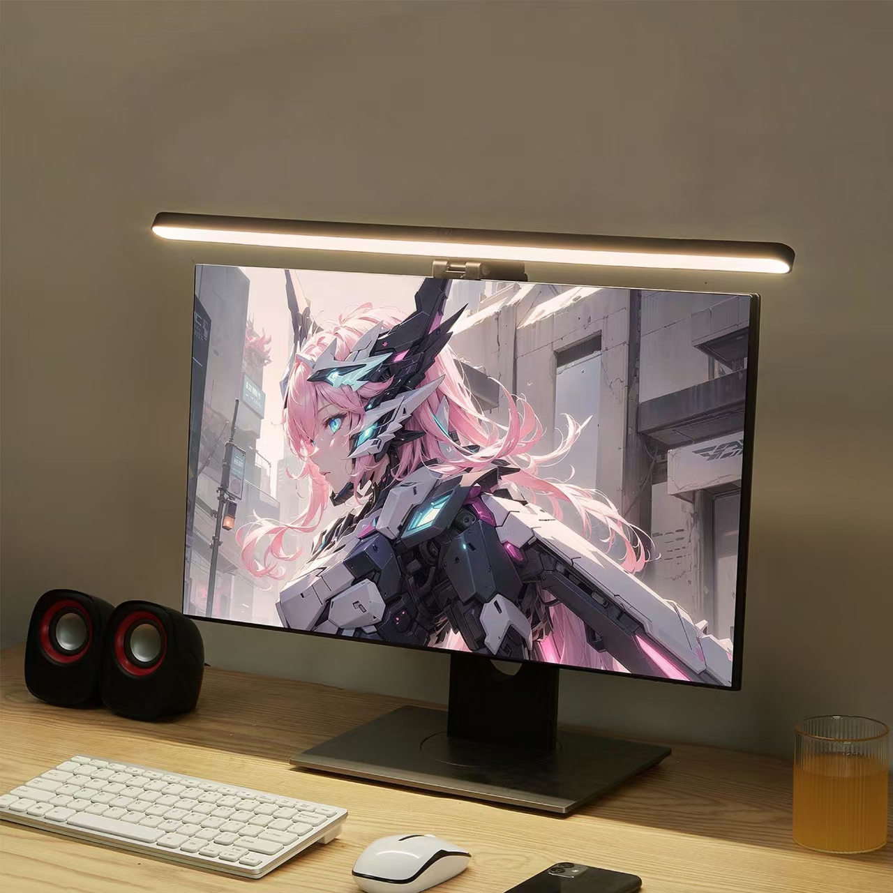LED Monitor Light Hanging Desk - مراجعة Desk Setup Ideas وسعره