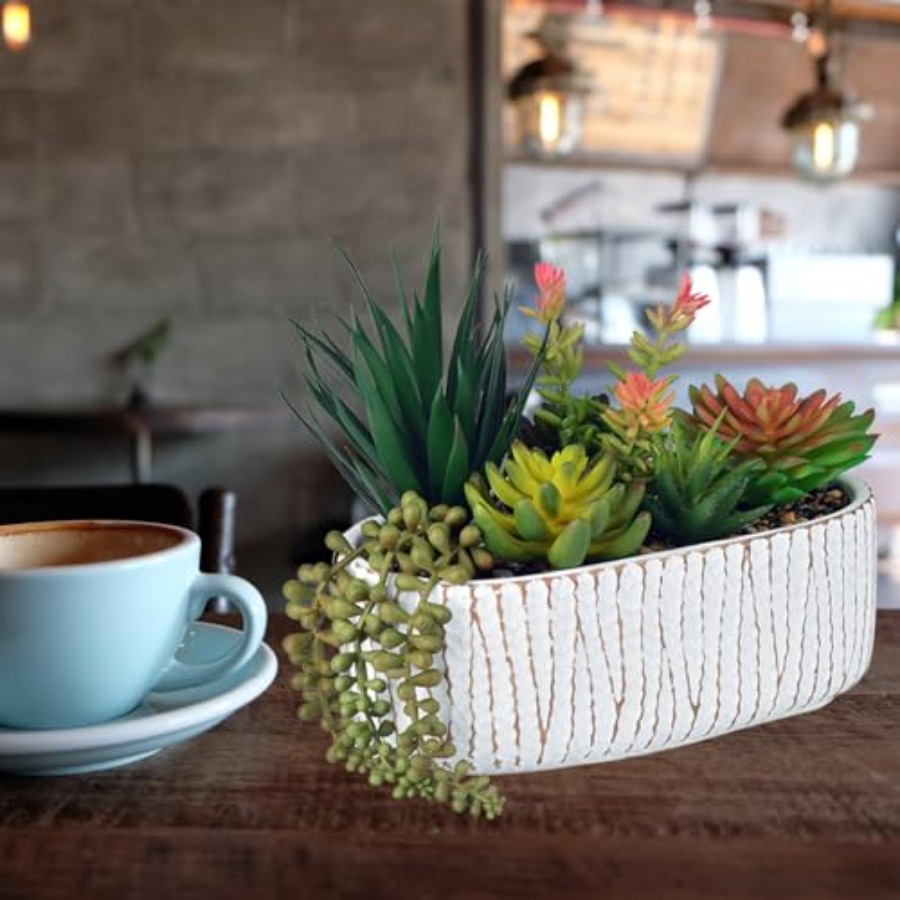 Fake House Plants Artificial - - مراجعة Plant Pot Small Desk وسعره