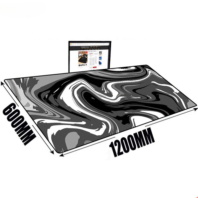 Large Mat Mouse Pad Fluid Art  - مراجعة Desk Setup With Laptop وسعره