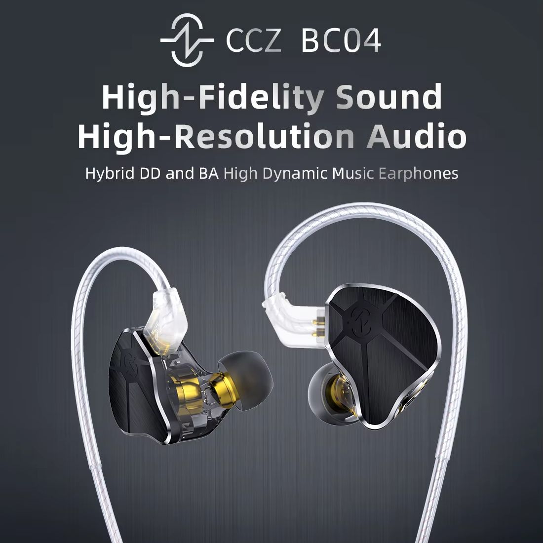 CCZ BC04 1DD+1BA Hybrid IEM He - مراجعة Desk Hifi Setup وسعره