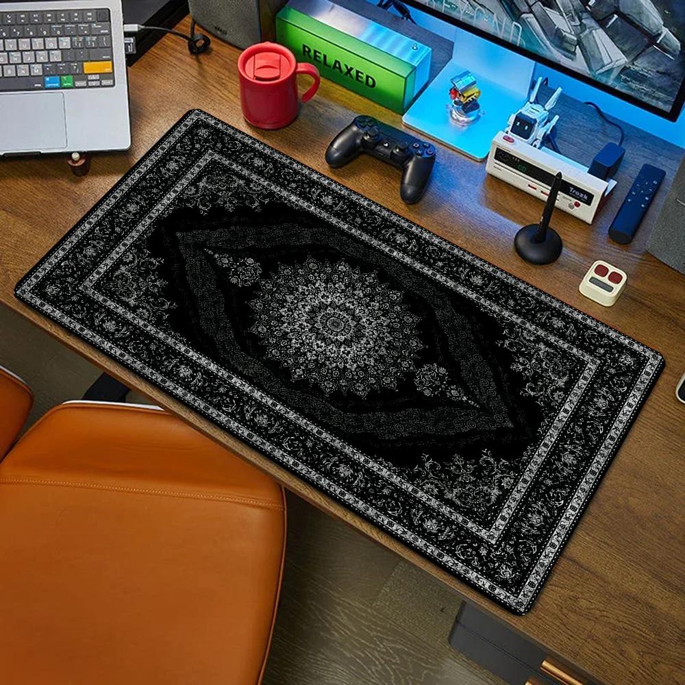 New black Persian Carpet Myste - مراجعة Desk Setup Black وسعره