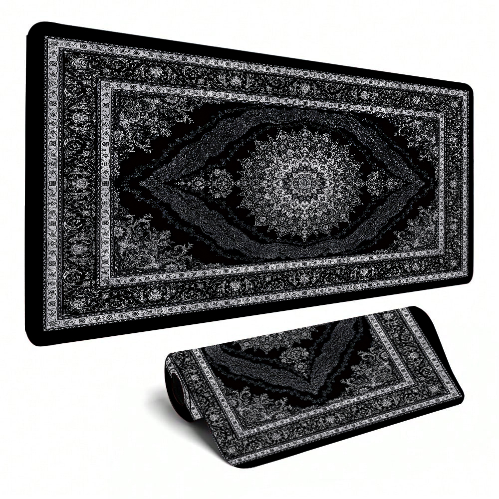 New black Persian Carpet Myste - مراجعة Desk Setup Black وسعره