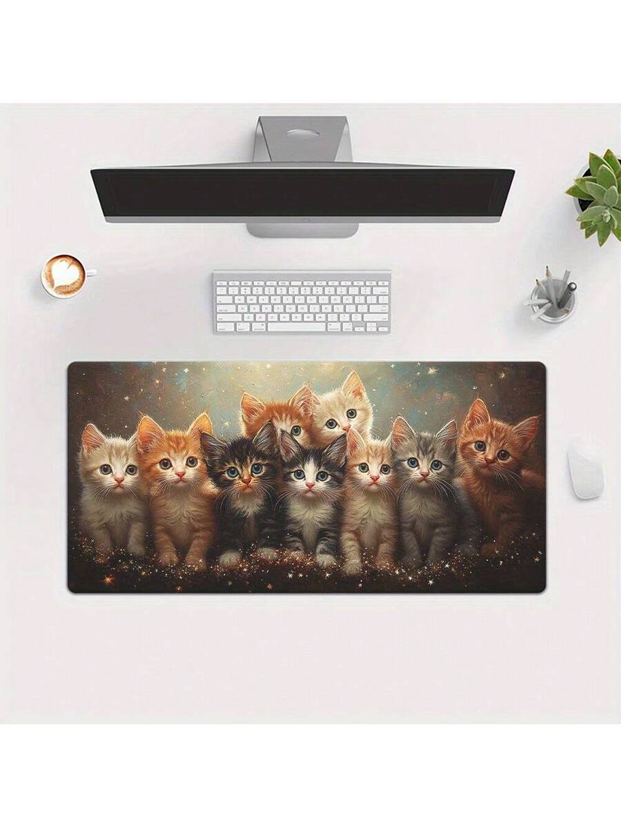 Cute Kitten Gaming Mouse Pad D - مراجعة Desk Setup With Laptop وسعره