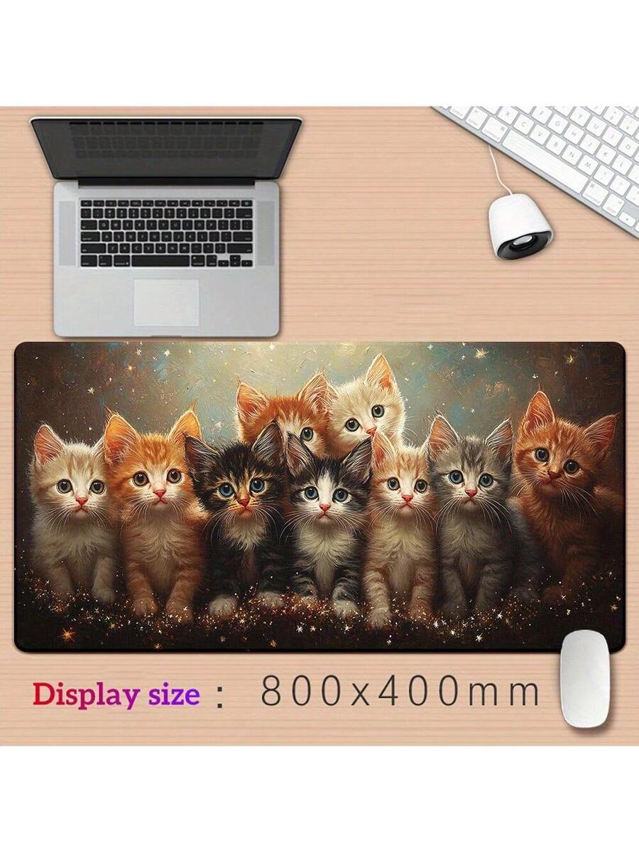 Cute Kitten Gaming Mouse Pad D - مراجعة Desk Setup With Laptop وسعره
