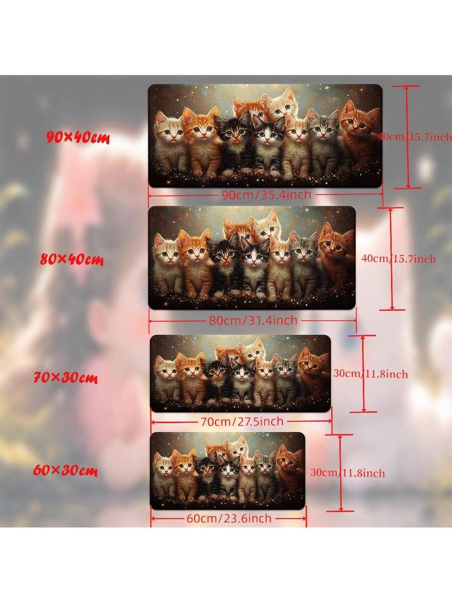 Cute Kitten Gaming Mouse Pad D - مراجعة Desk Setup With Laptop وسعره