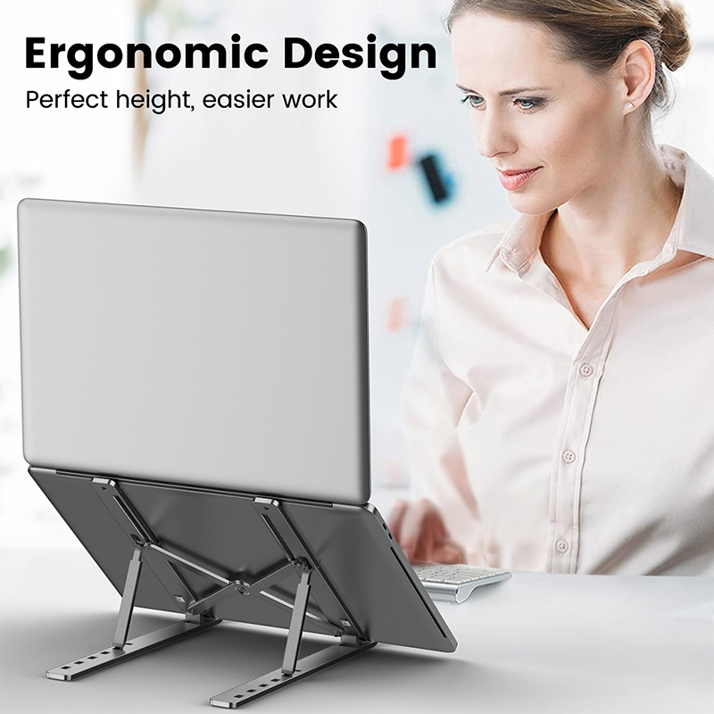 Metal Portable Foldable Laptop - مراجعة Desk Setup Macbook وسعره