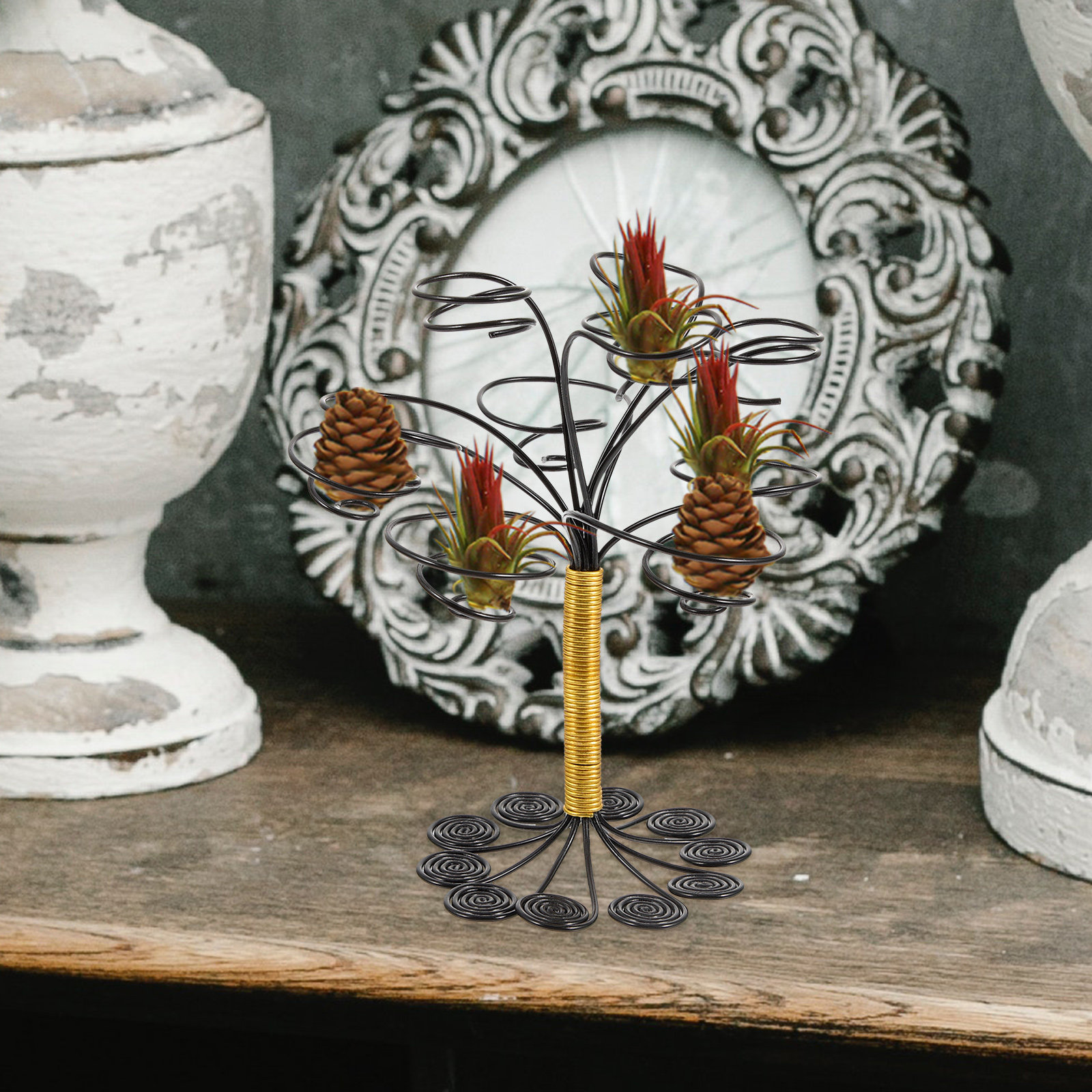 Multi Pots Air Plant Holder No - مراجعة Plant Pot Small Desk وسعره