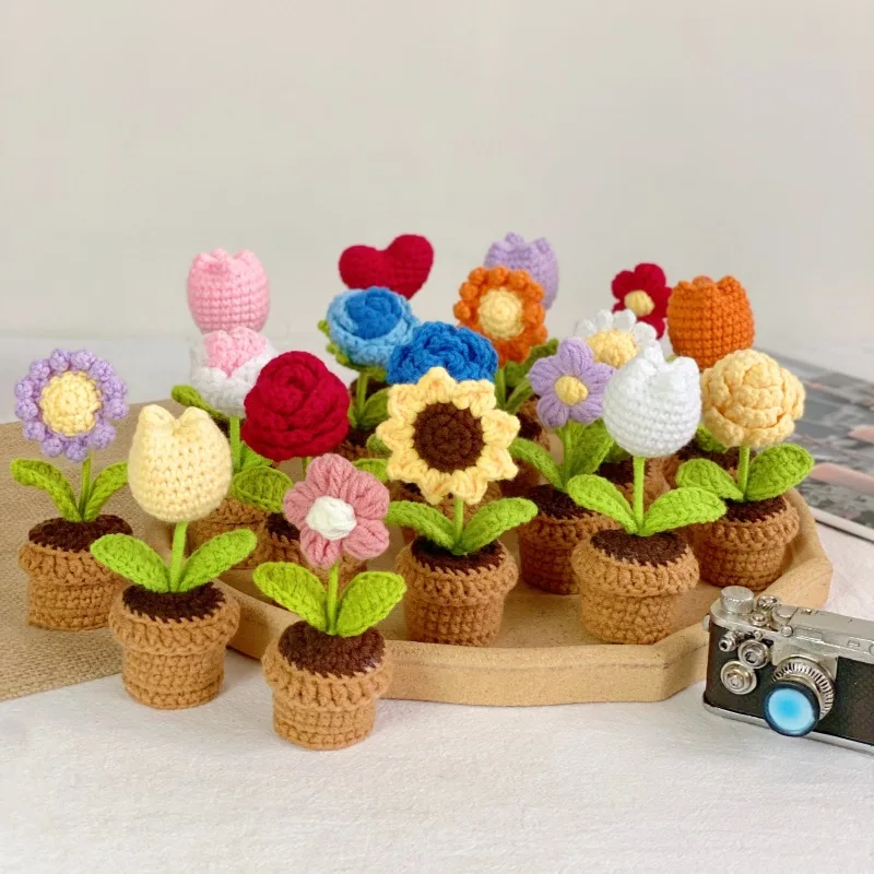 Crochet Hand-Made By Artificia - مراجعة Plant Pot Small Desk وسعره