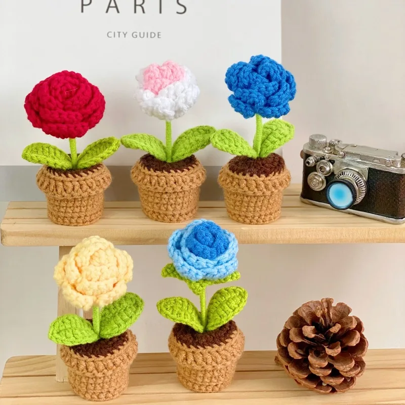 Crochet Hand-Made By Artificia - مراجعة Plant Pot Small Desk وسعره