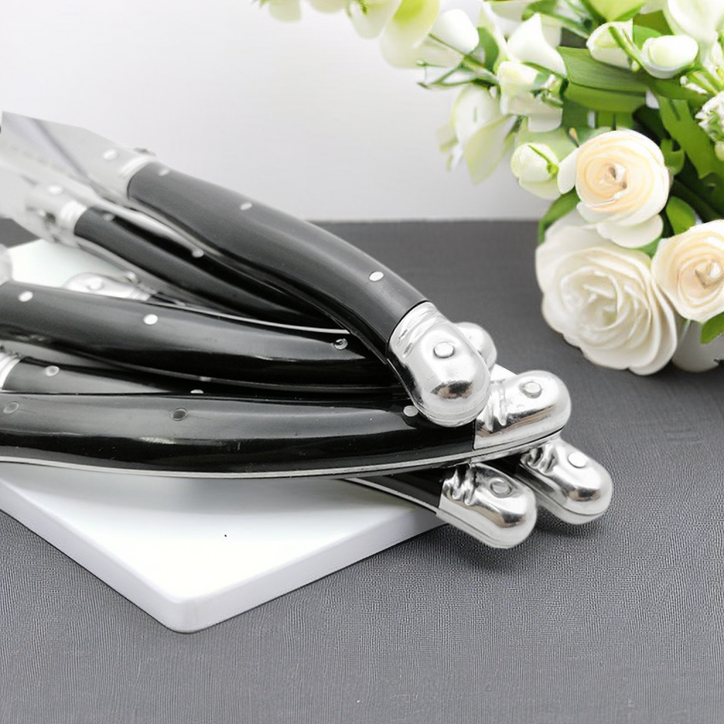 9'' Laguiole Steak Knives Set  - مراجعة Desk Setup Black وسعره