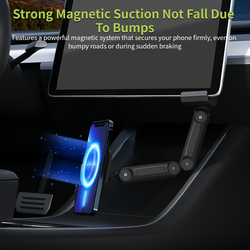 Foldable wireless magnetic pho - مراجعة Dual Phone Holder وسعره