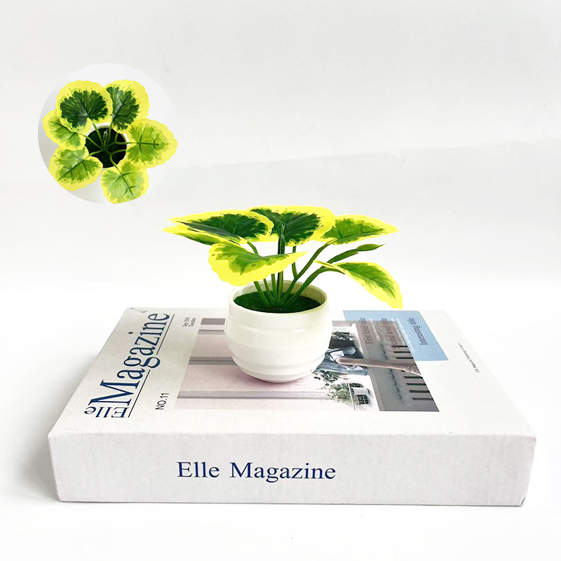 Artificial green plants in sma - مراجعة Plant Pot Small Desk وسعره