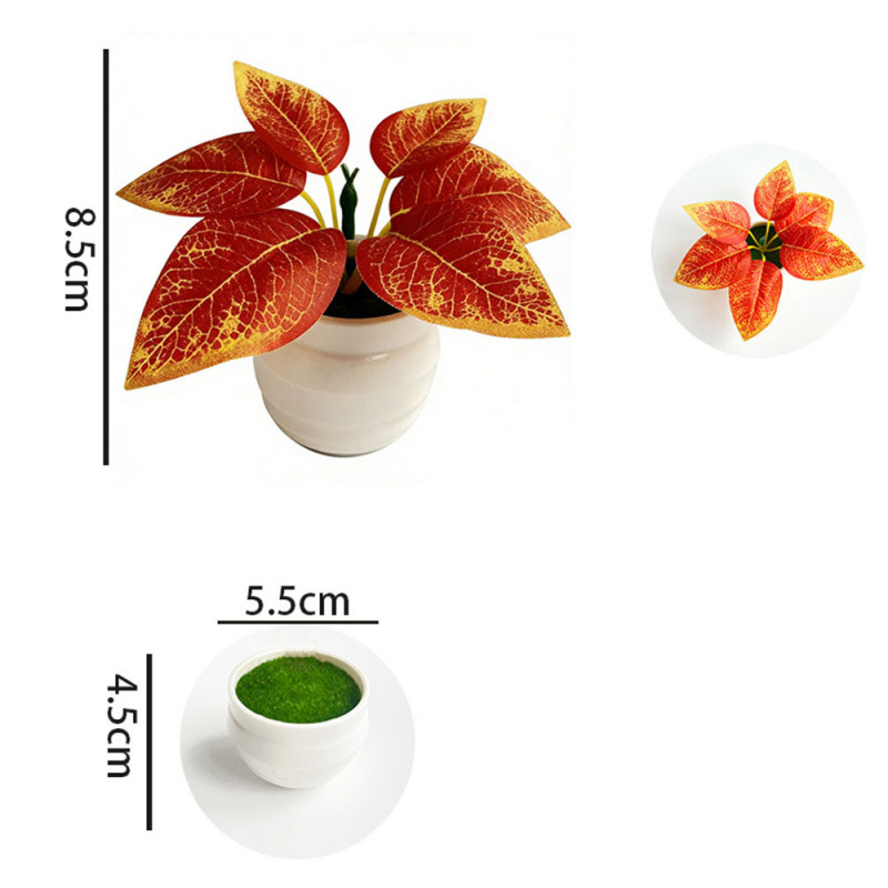 Artificial green plants in sma - مراجعة Plant Pot Small Desk وسعره