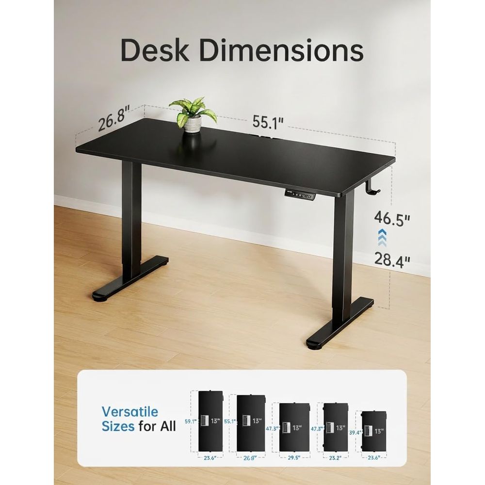 Electric Standing Desk, Whole  - مراجعة Desk Setup With Laptop وسعره