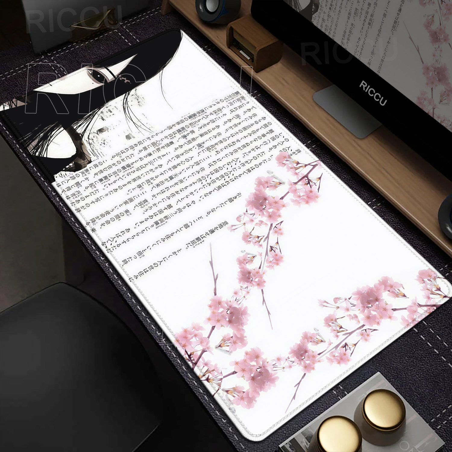 Anime Aesthetics Mousepad Blac - مراجعة Desk Setup Black وسعره
