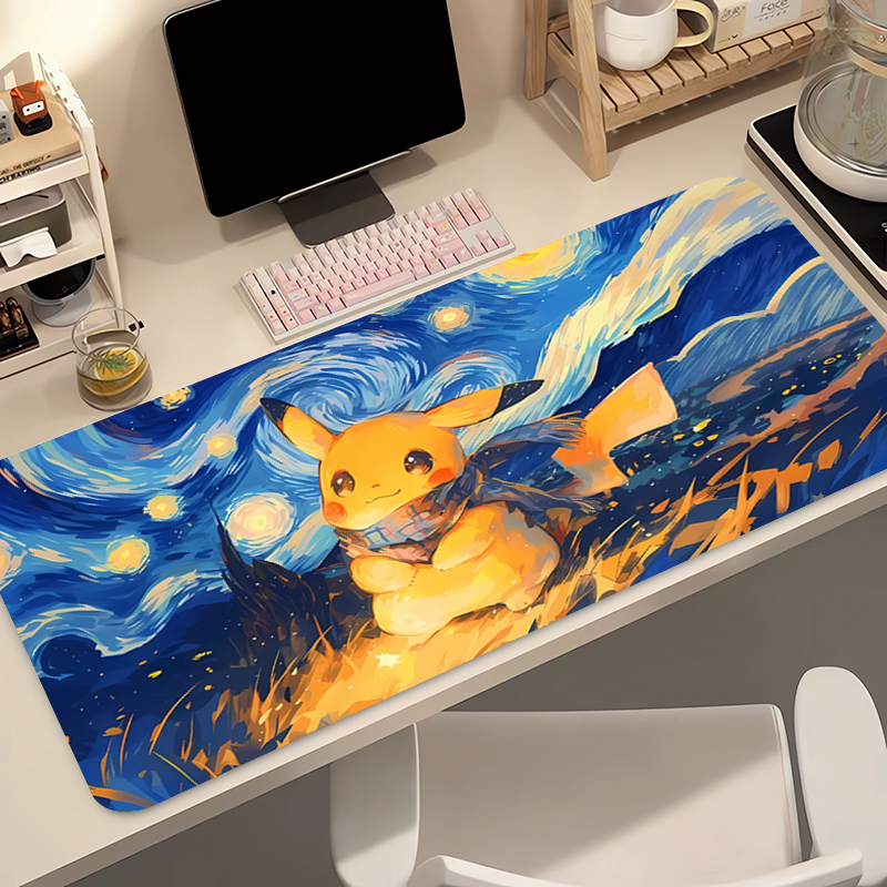 Anime Mouse Pad 90x40cm Pokemo - مراجعة Desk Setup Ideas وسعره