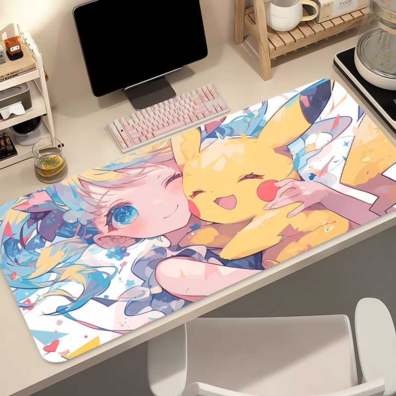 Anime Mouse Pad 90x40cm Pokemo - مراجعة Desk Setup Ideas وسعره