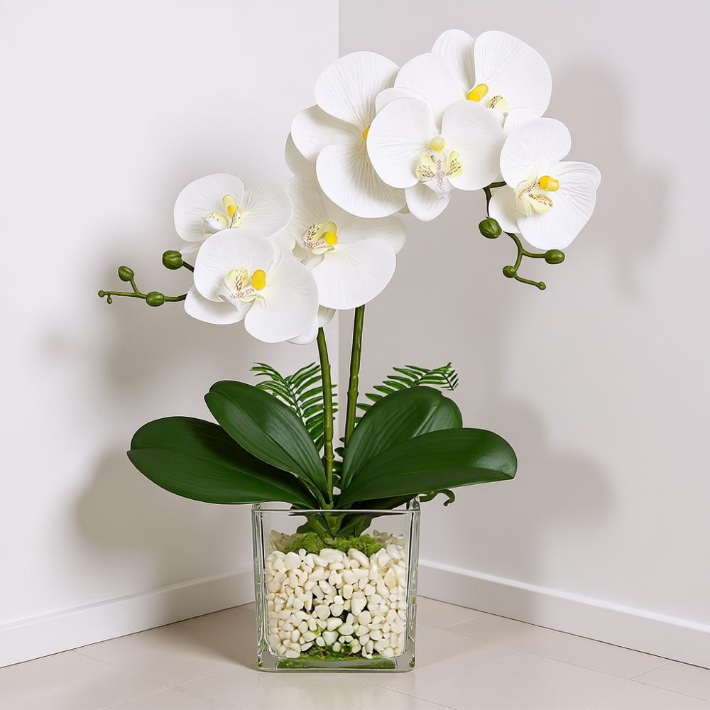 Artificial Orchid Plant in Pot - مراجعة Plant Pot Small Desk وسعره