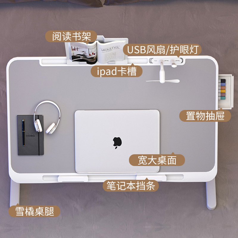 Over Bed Table Desk Tables for - مراجعة Desk Setup With Laptop وسعره