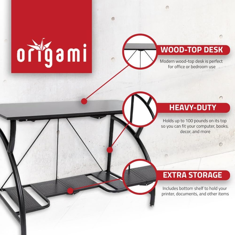 Space-Saving Collapsible Compu - مراجعة Desk Setup With Laptop وسعره