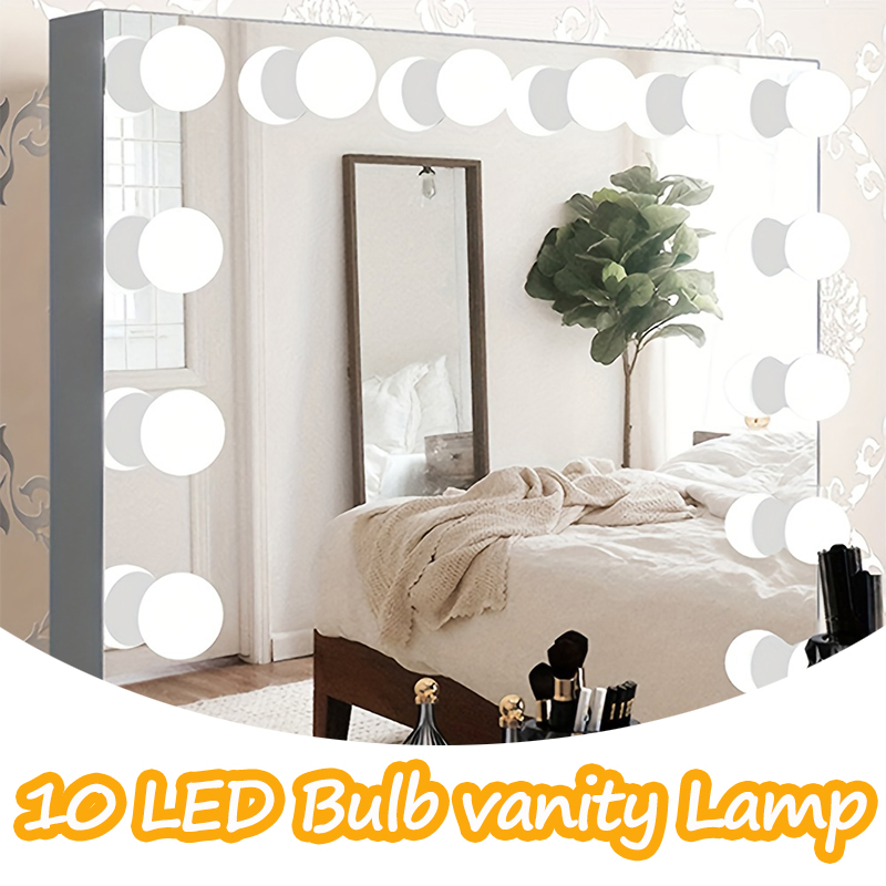 10LED Makeup Mirror Light Bulb - مراجعة Desk Setup Lamp وسعره